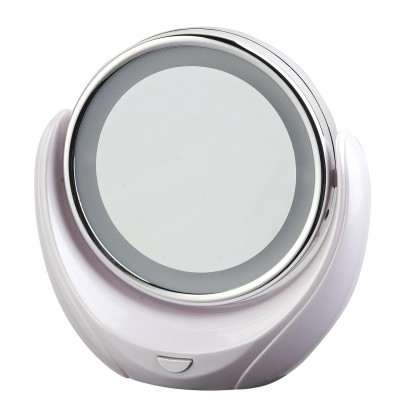 LED double side desktop mirror power supplied with batteries 2014 new style hot sale